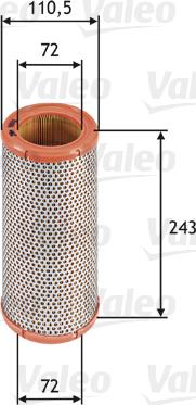 Valeo 585612 - Air Filter parts5.com