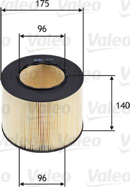 Valeo 585683 - Filtru aer parts5.com