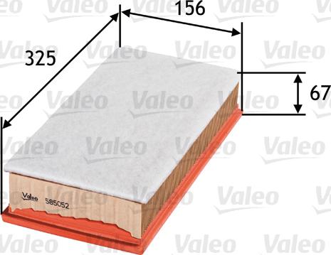 Valeo 585052 - Ilmansuodatin parts5.com