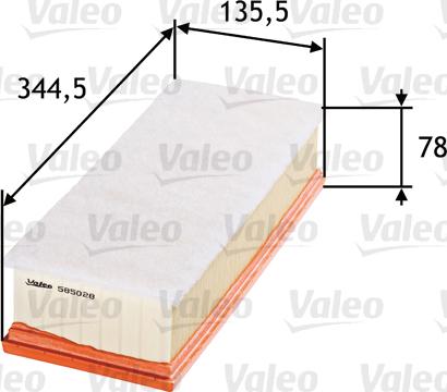 Valeo 585028 - Légszűrő parts5.com