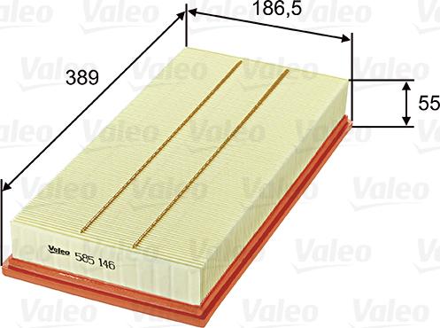 Valeo 585146 - Air Filter parts5.com