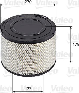 Valeo 585744 - Φίλτρο αέρα parts5.com