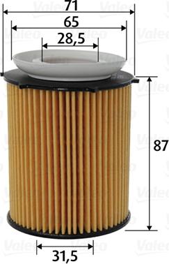 Valeo 586618 - Oljni filter parts5.com