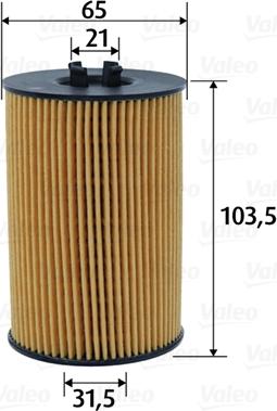 Valeo 586617 - Filtro de aceite parts5.com