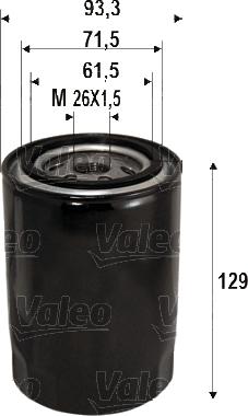 Valeo 586095 - Filtro de aceite parts5.com