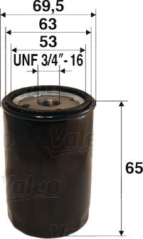 Valeo 586054 - Olejový filter parts5.com