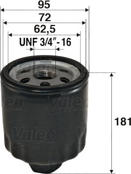 Valeo 586056 - Öljynsuodatin parts5.com