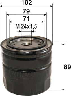 Valeo 586061 - Õlifilter parts5.com