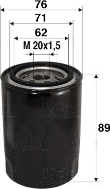 Valeo 586000 - Масляный фильтр parts5.com