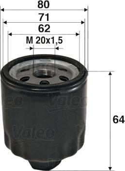 Valeo 586003 - Öljynsuodatin parts5.com