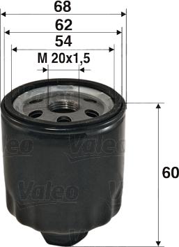 Valeo 586011 - Yağ filtresi parts5.com