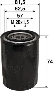 Valeo 586017 - Φίλτρο λαδιού parts5.com