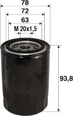 Valeo 586080 - Filter za ulje parts5.com