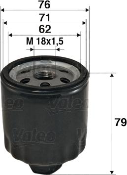 Valeo 586072 - Ölfilter parts5.com