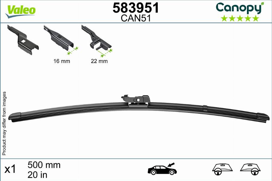 Valeo 583951 - Stieracia liżta parts5.com