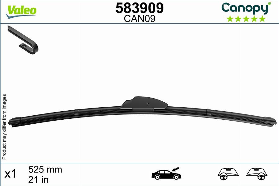 Valeo 583909 - Wiper Blade parts5.com