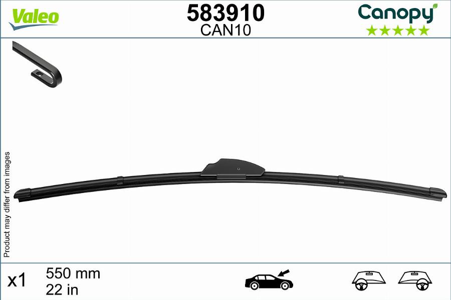 Valeo 583910 - Metlica brisalnika stekel parts5.com