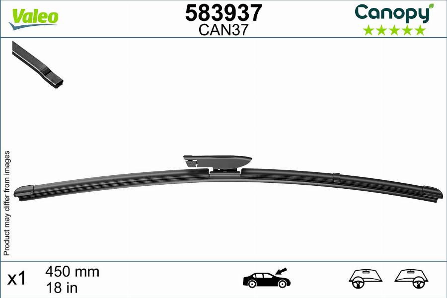 Valeo 583937 - Klaasipuhastaja kumm parts5.com