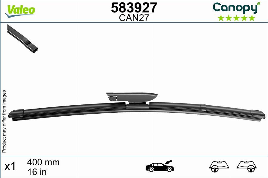 Valeo 583927 - Wiper Blade parts5.com