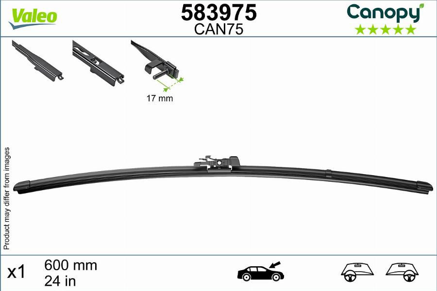 Valeo 583975 - Wiper Blade parts5.com