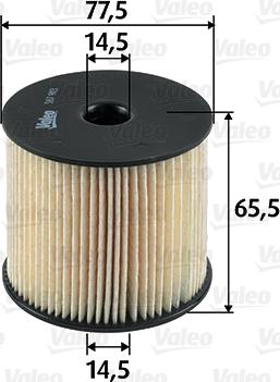 Valeo 587903 - Üzemanyagszűrő parts5.com