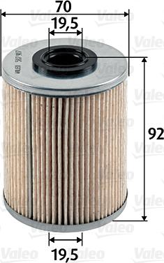 Valeo 587907 - Yakıt filtresi parts5.com