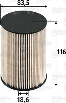 Valeo 587919 - Filtru combustibil parts5.com