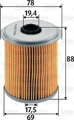 Valeo 587910 - Filter goriva parts5.com