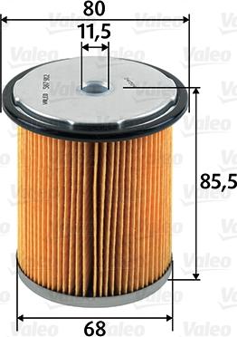 Valeo 587912 - Kraftstofffilter parts5.com