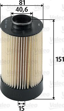 Valeo 587935 - Fuel filter parts5.com