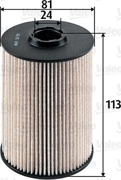 Valeo 587928 - Kraftstofffilter parts5.com