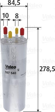 Valeo 587540 - Filtar za gorivo parts5.com