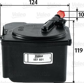 Valeo 587501 - Fuel filter parts5.com