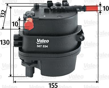 Valeo 587534 - Filtr paliwa parts5.com