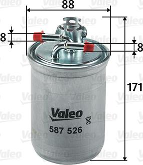 Valeo 587526 - Filtru combustibil parts5.com