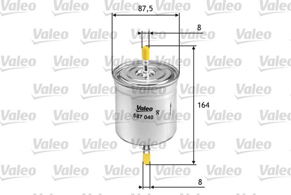 Valeo 587040 - Kütusefilter parts5.com