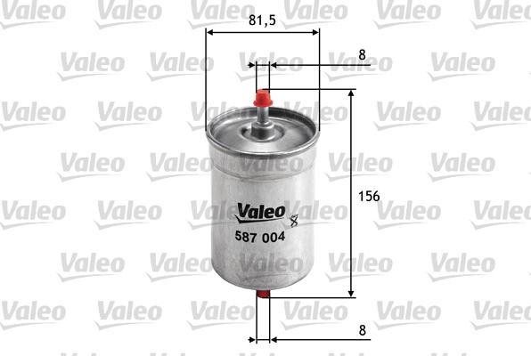 Valeo 587004 - Polttoainesuodatin parts5.com