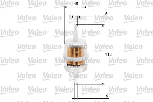 Valeo 587005 - Топливный фильтр parts5.com