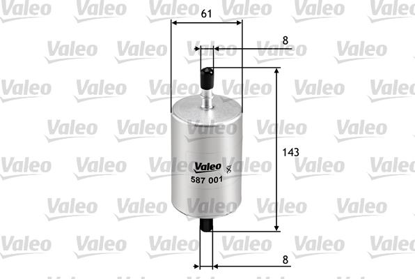 Valeo 587001 - Öljynsuodatin parts5.com