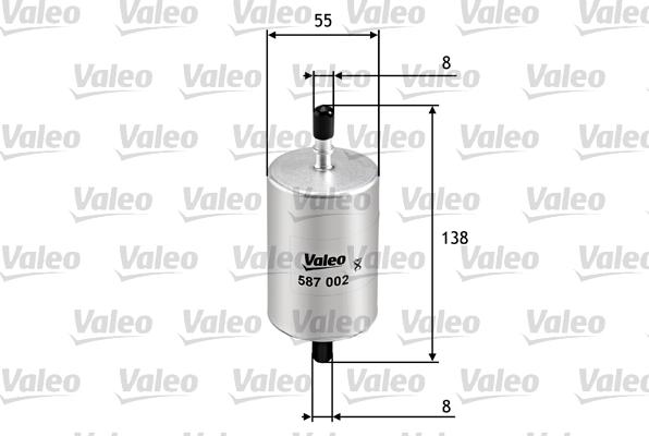 Valeo 587002 - Öljynsuodatin parts5.com