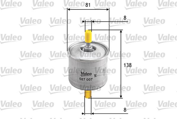 Valeo 587007 - Olajszűrő parts5.com