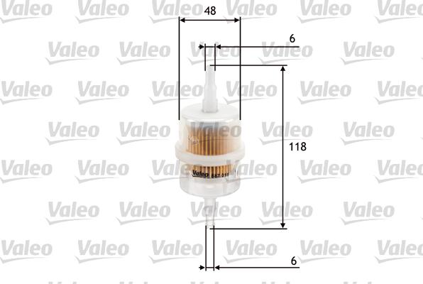 Valeo 587011 - Filtr paliwa parts5.com