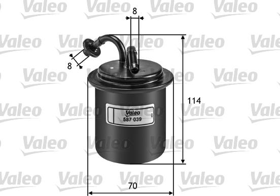 Valeo 587039 - Üzemanyagszűrő parts5.com