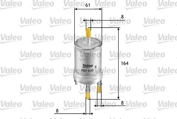 Valeo 587030 - Filtru combustibil parts5.com