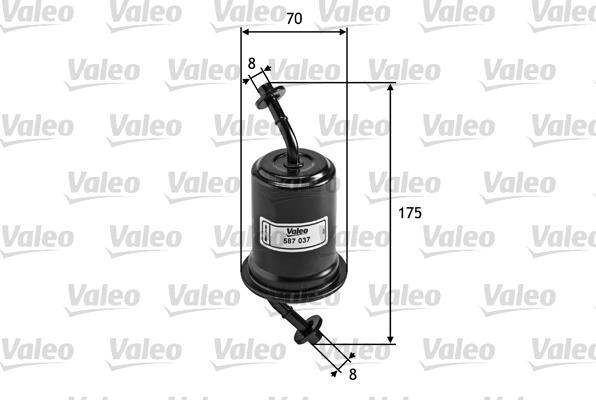 Valeo 587037 - Filtro combustible parts5.com