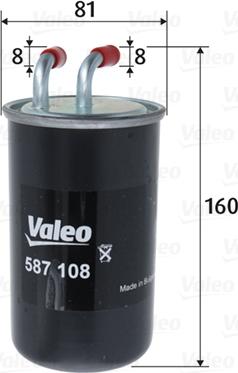 Valeo 587108 - Filtr paliwa parts5.com