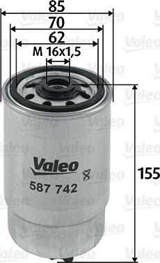 Valeo 587742 - Filter za gorivo parts5.com