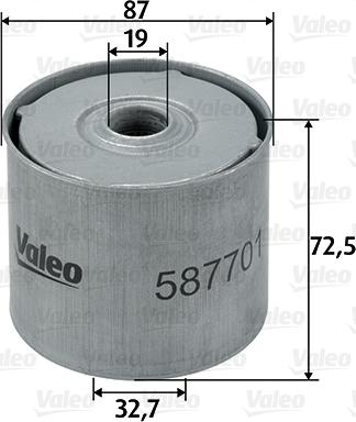 Valeo 587701 - Üzemanyagszűrő parts5.com