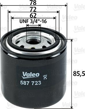 Valeo 587723 - Filtru combustibil parts5.com