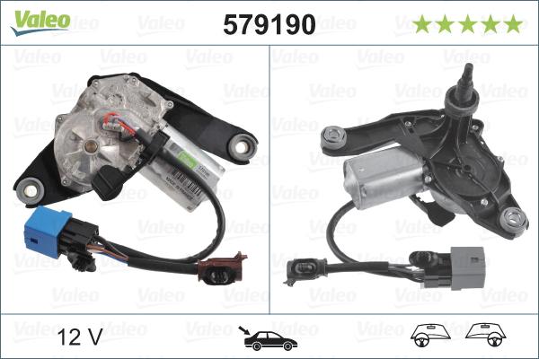 Valeo 579190 - Wiper Motor parts5.com